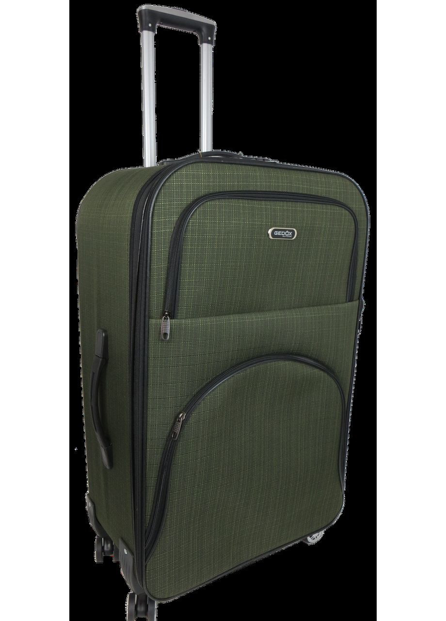 Велика текстильна валіза на колесах 100L Gedox хакі No Brand (361156579)