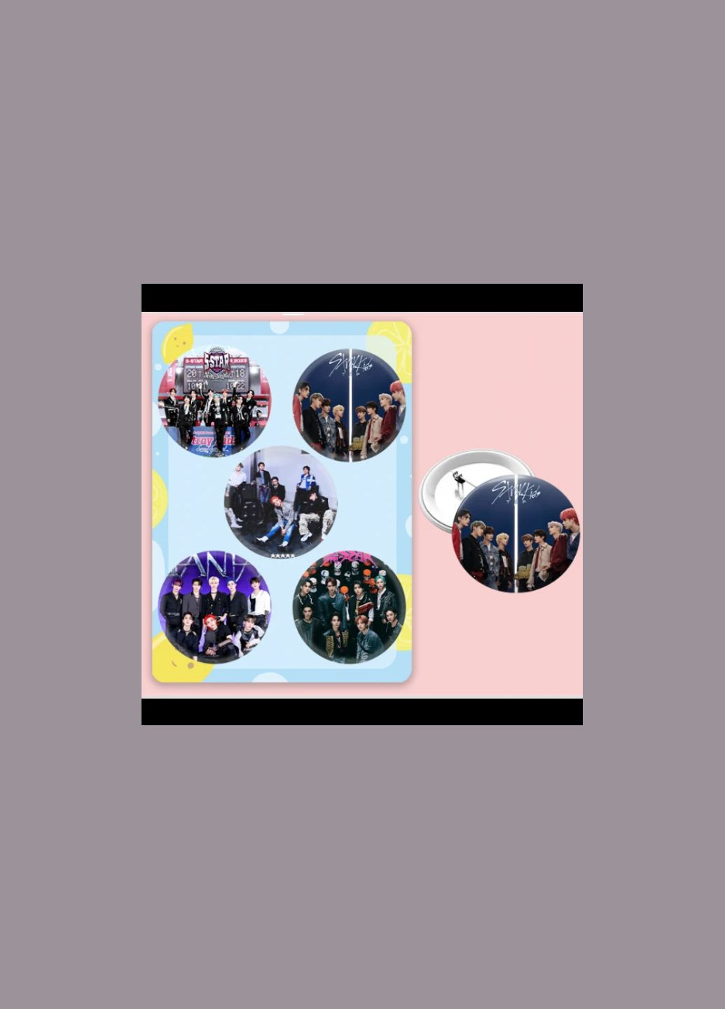 Набор иконок Стрей Кидс Stray Kids кейпоп kpop фан пены на одежду, пенал, рюкзак 5 штук No Brand (322931150)