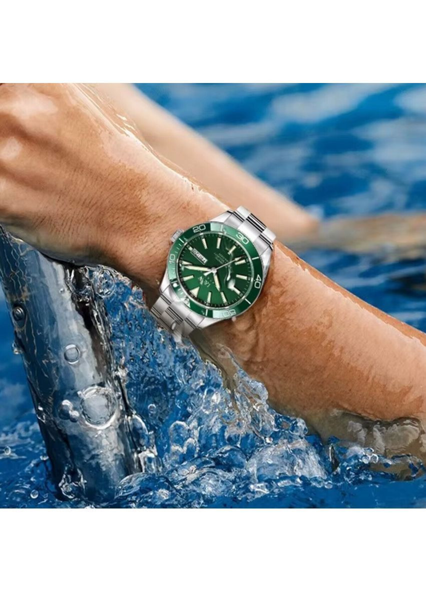 Наручные часы мужские Diver 10 Bar Серебристый (3496) Carnival (362975734)