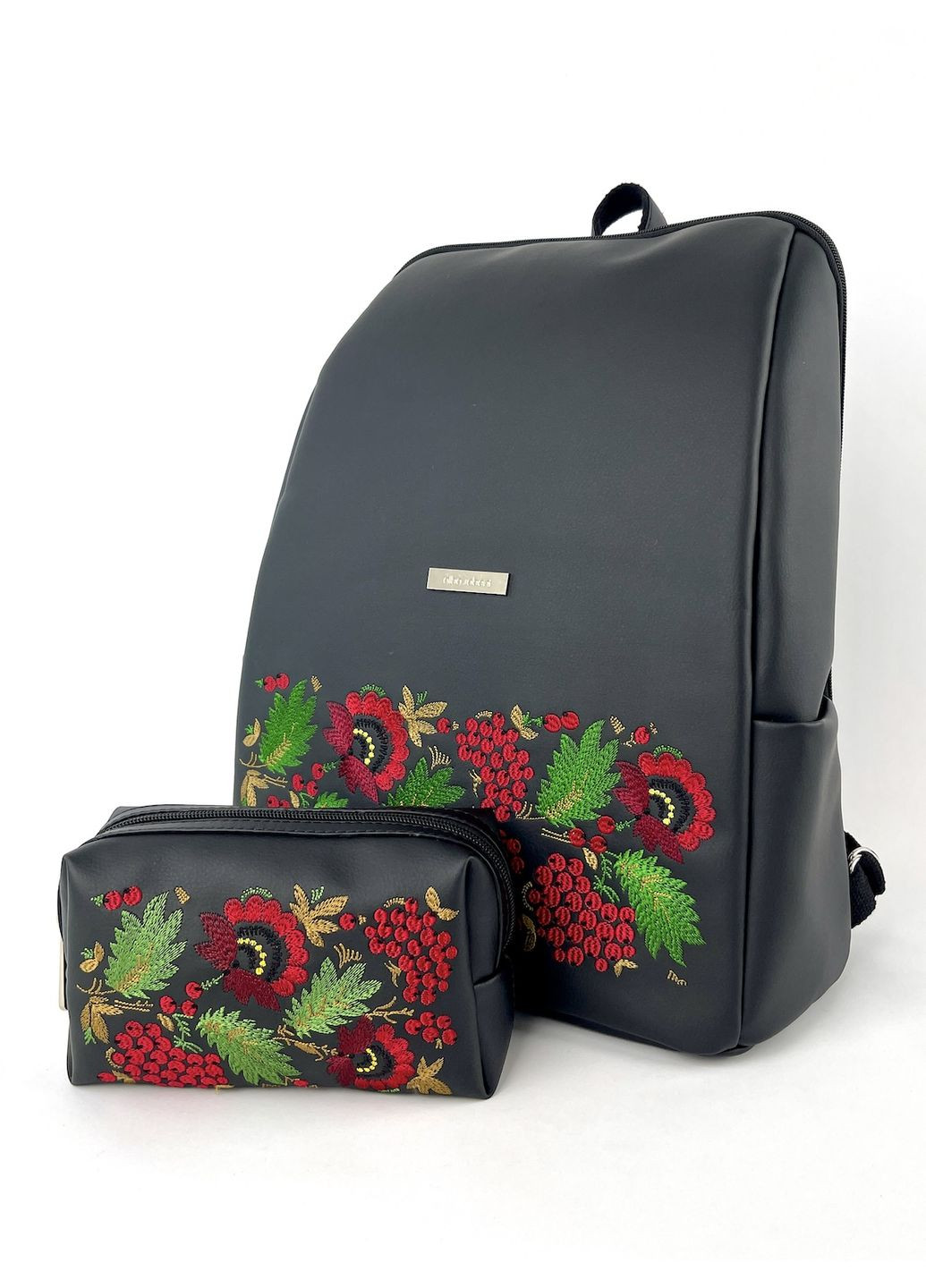 Комплект (рюкзак и косметичка) N24052 черный Alba Soboni (302976147)