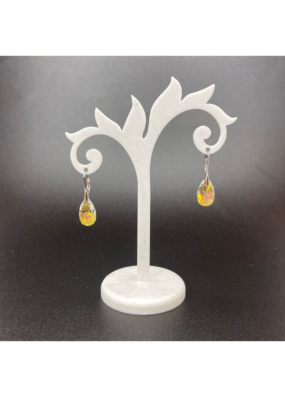 Торговельне обладнання Стійка для демонстрації сережок кульчиків цвяшків підставка пластикова Білий 12.5 см х 9 см Finding (351898176)