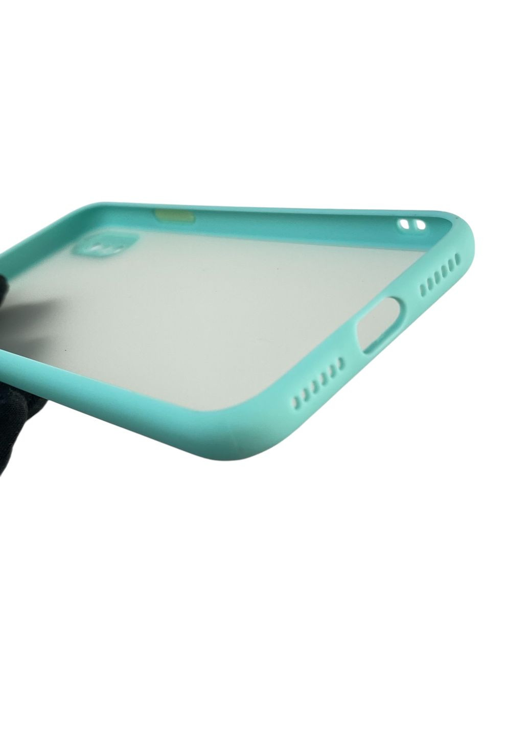 Чохол для телефона iPhone X з високими бортами із захистом камери на айфон х бірюзовий Apple (366236710)