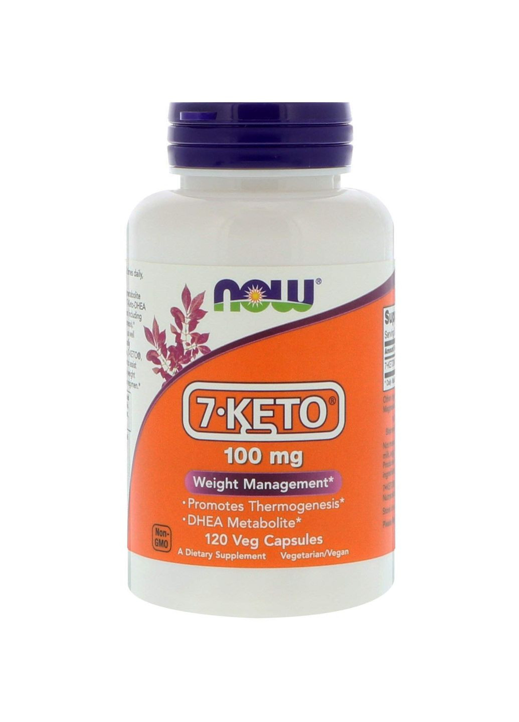 7 кето DHEA, 7-Keto, 100 мг, 120 капсул Now Foods (362369163)