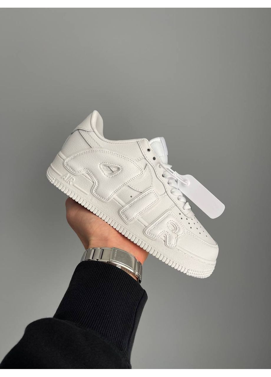 Белые демисезонные кроссовки мужские и женские nike air force plant flea white | найк эир форс плант белые No Brand