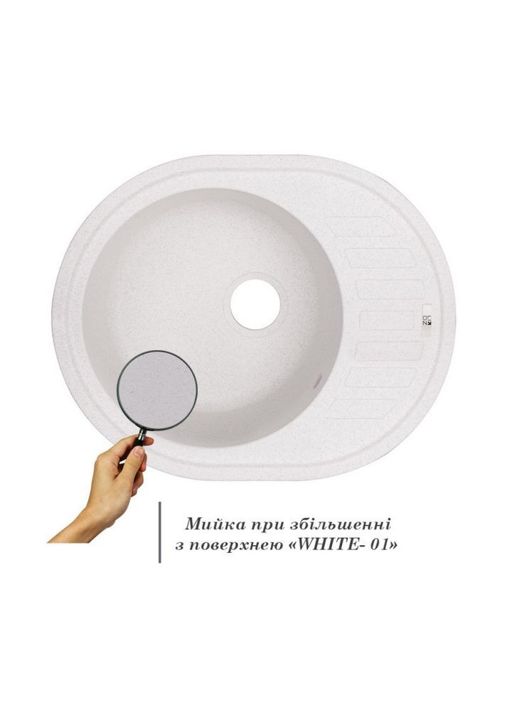 Кухонная мойка /200 WHI-01 (LIDZWHI01615500200) LIDZ 620x500 (322069766)