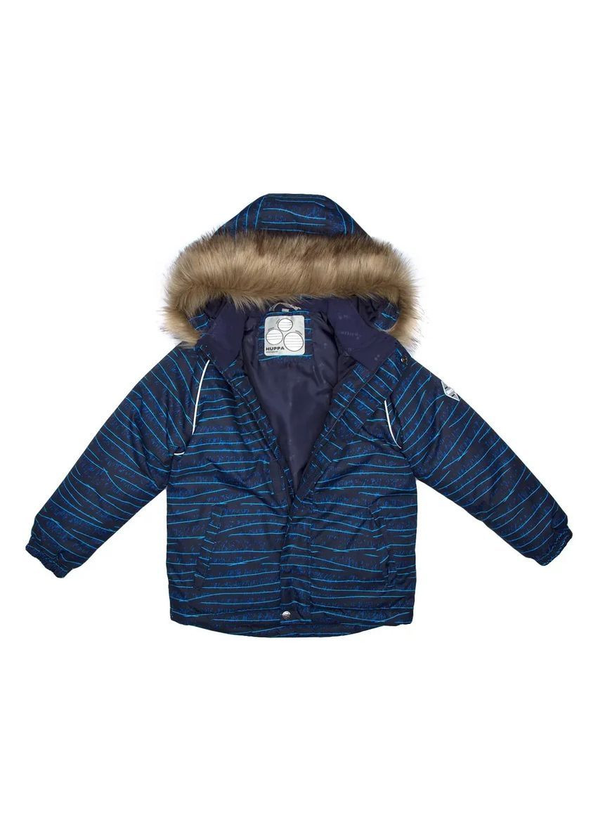 Темно-синя куртка зимова marinel, р.98, темно-синій з принтом () Huppa 17200030-12586-098
