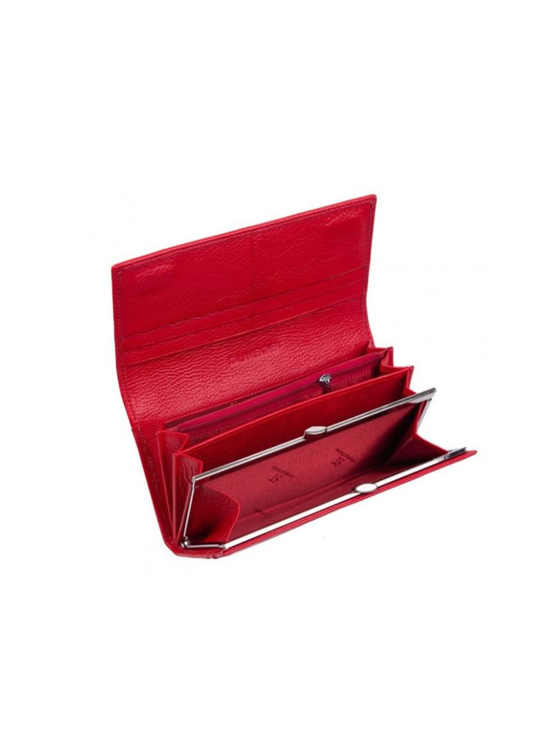 Жіночий шкіряний зручний гаманець (15011) червоний No Brand (322156805)