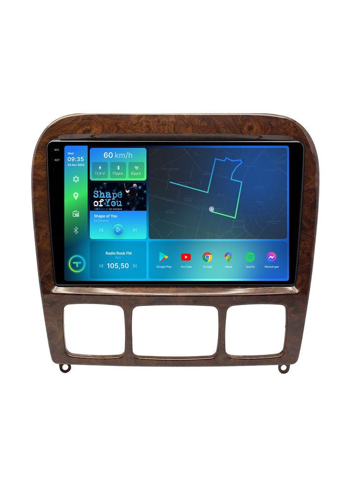 Штатная магнитола 2K Mercedes W220 0205 FL9 4+64Gb 4G Carplay DSP Torssen (307089962)