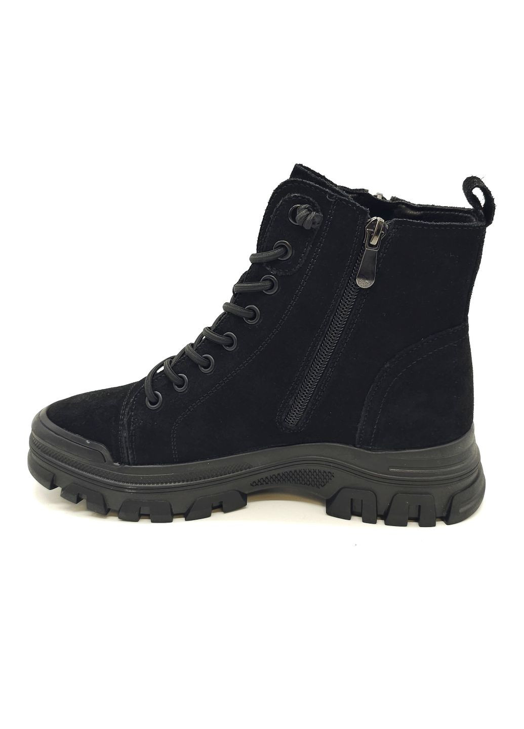 Жіночі черевики чорні замшеві L-13-7 24 см (р) Lonza (266777906)