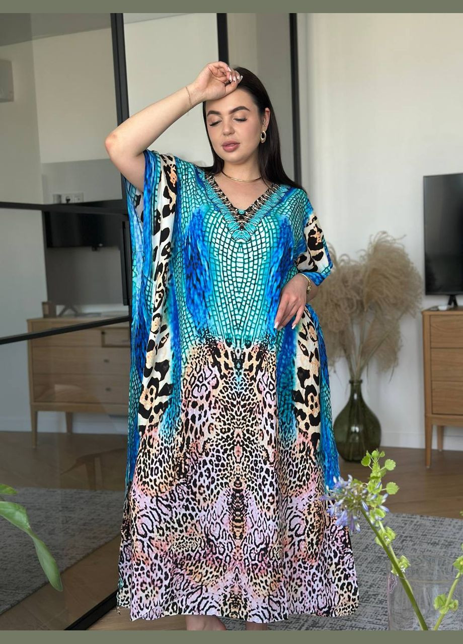 Туника женская длинная пляжная PLUS SIZE No Brand (339597536)