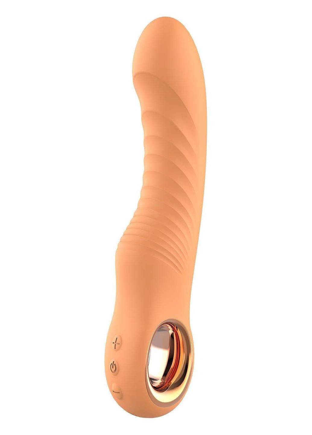 Вібратор ребристий Dream Toys Glam Flexible Ribbed Vibe, помаранчевий Dreamtoys (299006799)