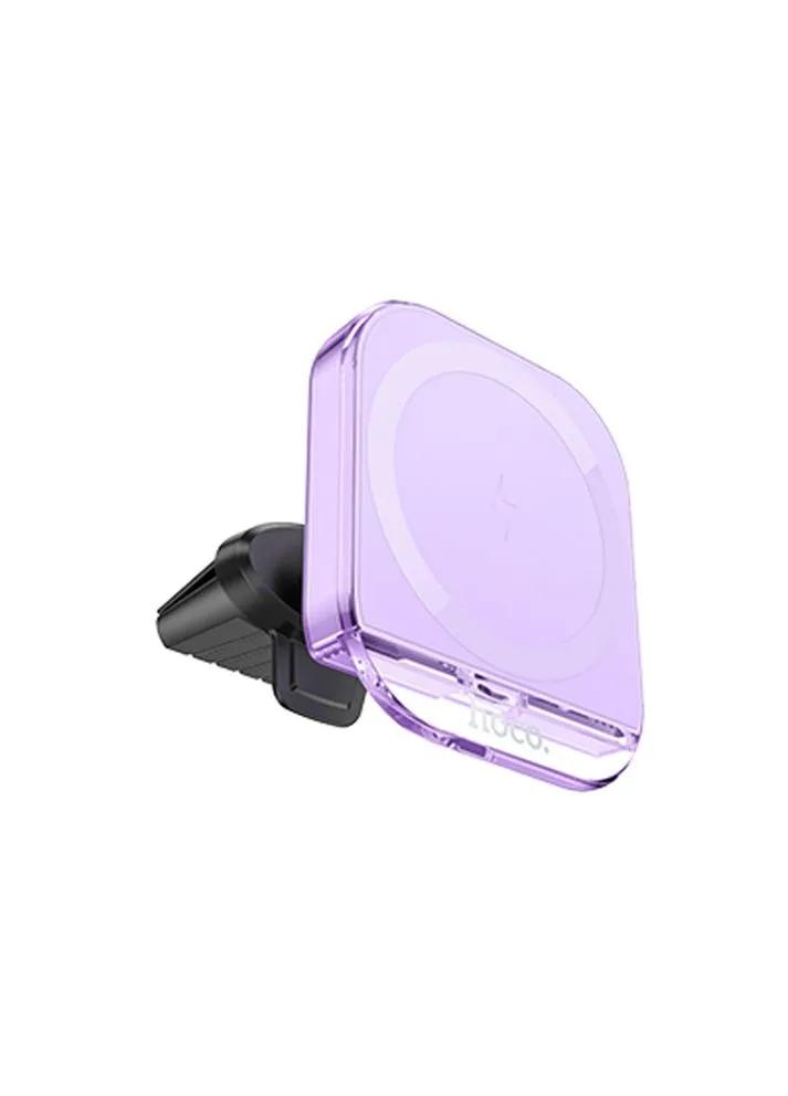 Автотримач Hoco HW17, Wireless Charging MagSafe, 15W, Purple No Brand (402245456)