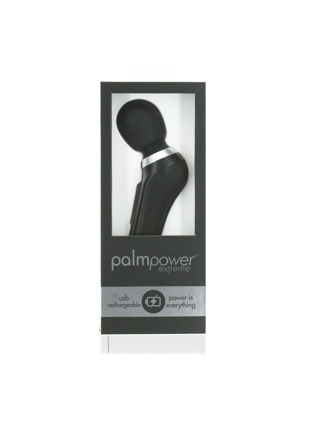 Потужний вібромасажер Extreme - Black, 7 режимів, гнучка головка, перезаряджуваний PalmPower (292786836)