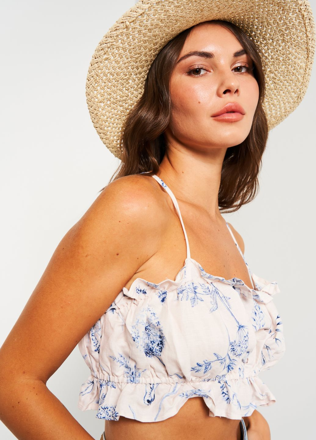 Кроп топ із льону H&M (356671165)