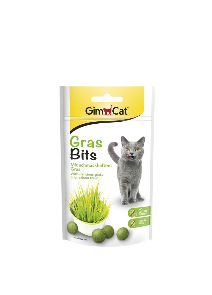 Лакомство для кошек GimCat Gras Bits 65 шт, 40г Gimpet (292257839)