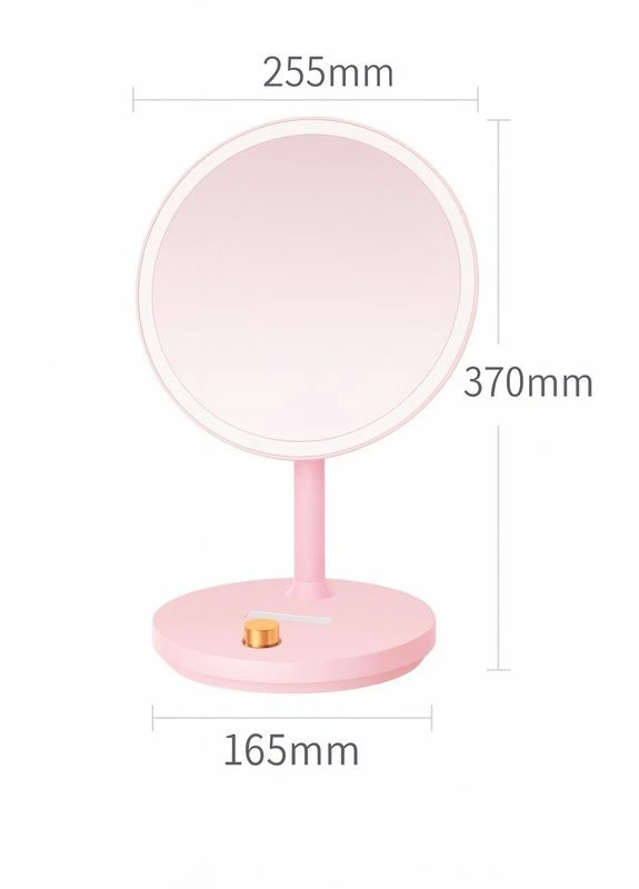 Зеркало для макияжа с LED подсветкой Xiaomi (NV535) Pink Jordan & Judy (378559982)
