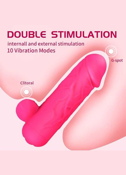 Реалистичный смарт мини-вибратор для клитора Love Spouse фуксия – Смарт вибраторы No Brand (370612039)