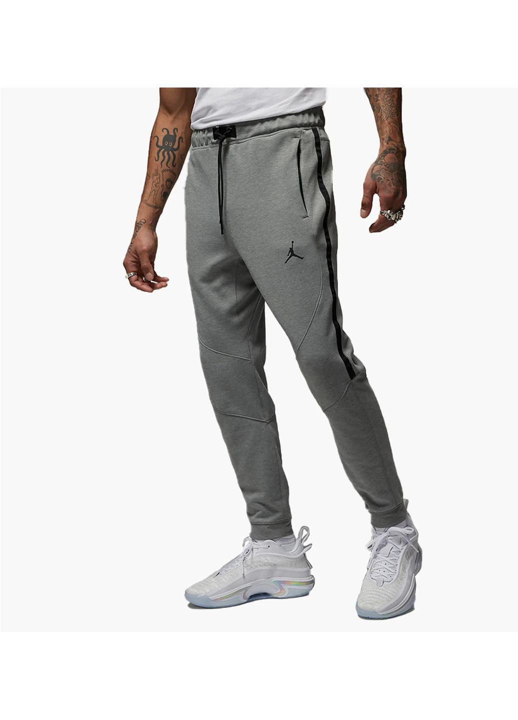 Серые демисезонные брюки Jordan