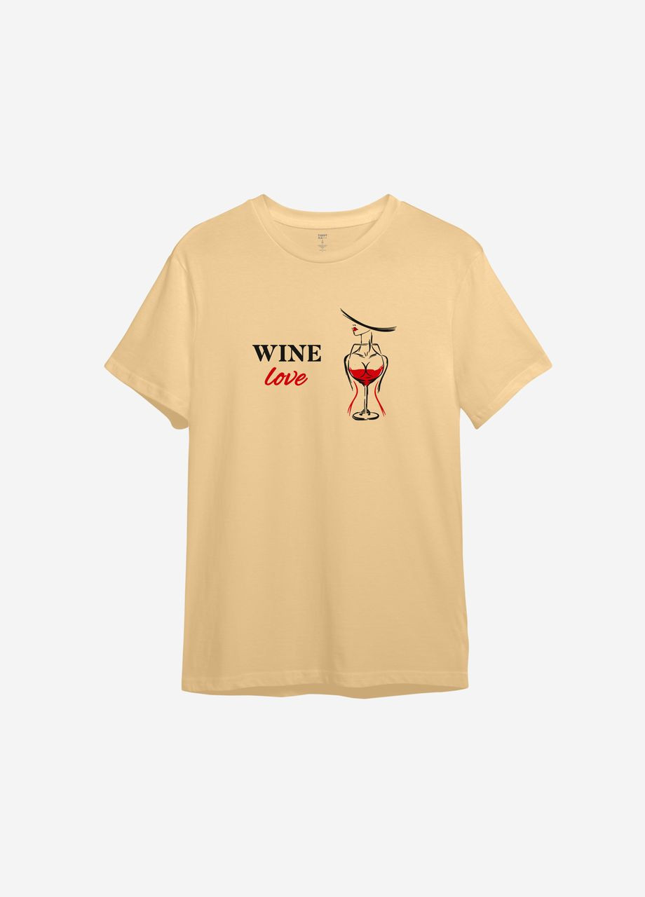 Койот футболка з принтом "wine love" ТiШОТКА