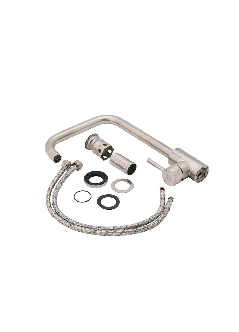 Змішувач для кухні Aria 015F1 (k35) LDARI015F1NKS21690 Nickel LIDZ (396871340)
