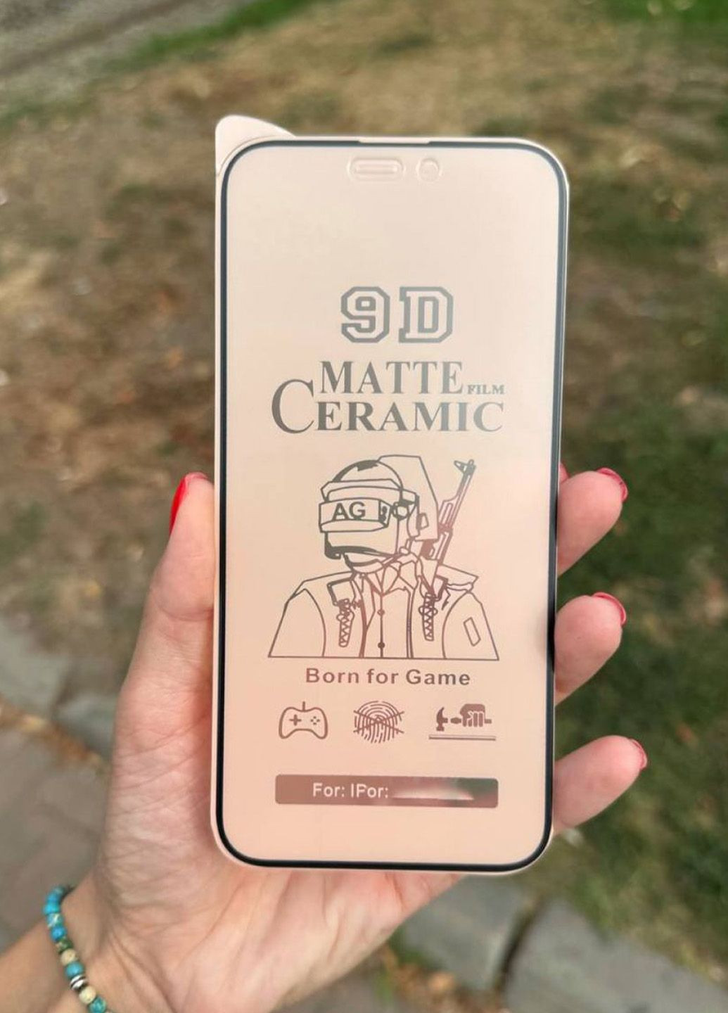 Гибкое защитное матовое стекло для IPhone X/Xs (Ceramics) / керамика для телефона айфон X/Xс No Brand (301866717)