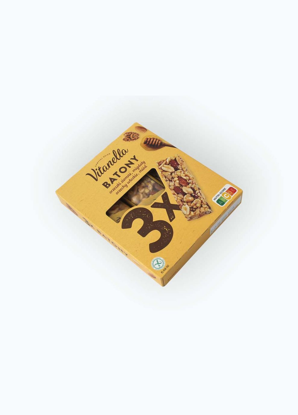 Ореховые батончики с медом, 3 штуки в упаковке (Чехия) Vitanella (348060021)