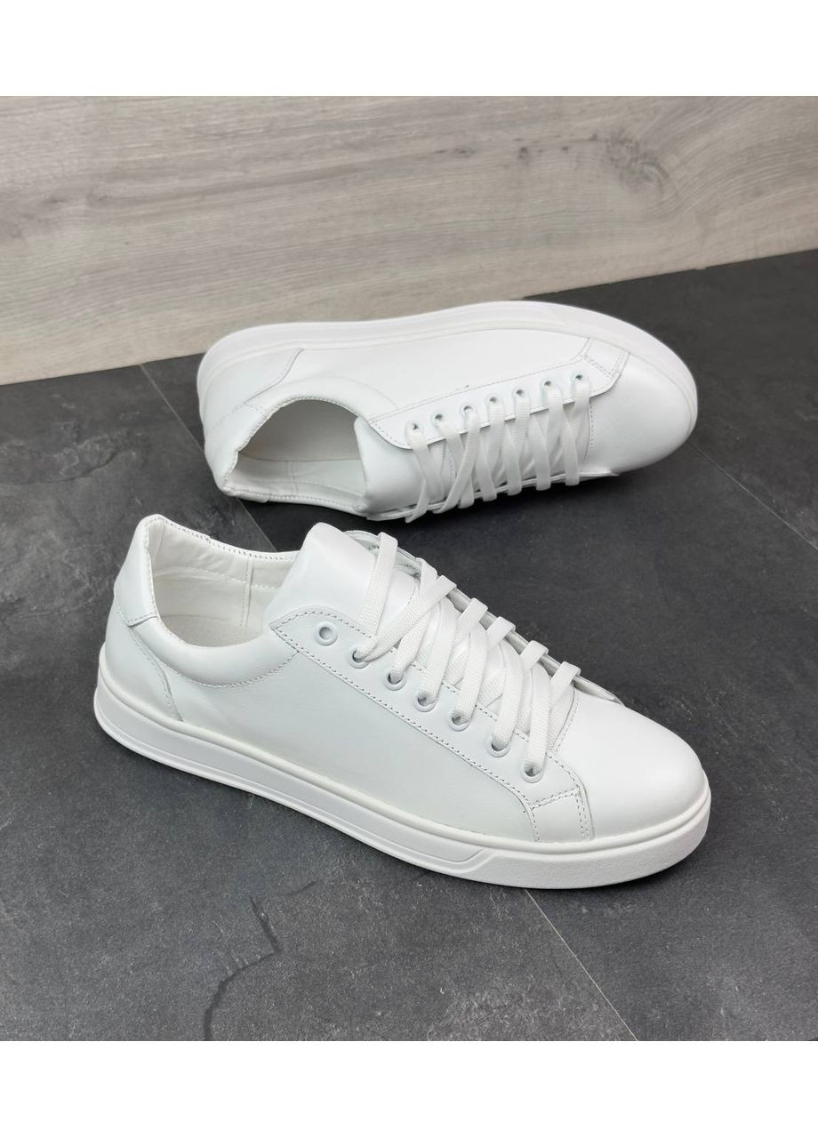 Белые кеды натуральная кожа осень-весна Україна