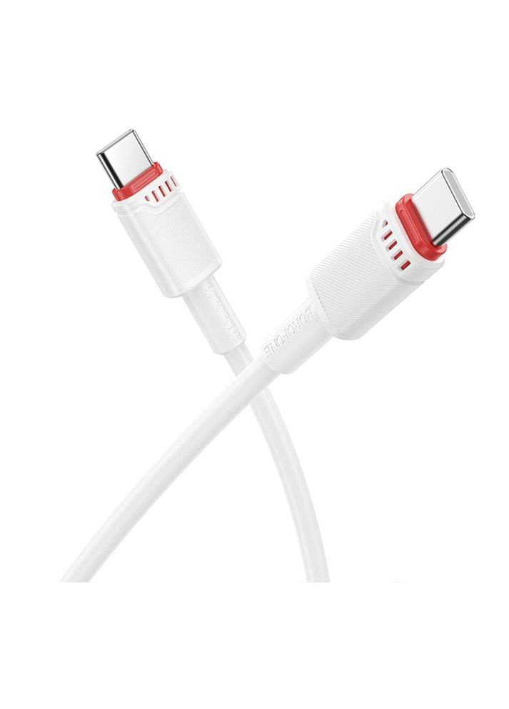 Кабель USB Type-C до USB Type-C / Провід шнур юсб тайп сі на юсб тайп сі для швидкої зарядки та передачі даних 1м Borofone (360630735)