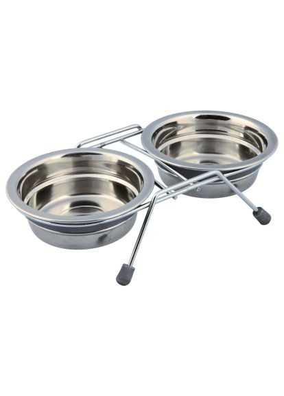 Посуд для собак (4011905252308) Trixie не ковзаюча підставка з мисками 250 мл/11 см (366698024)