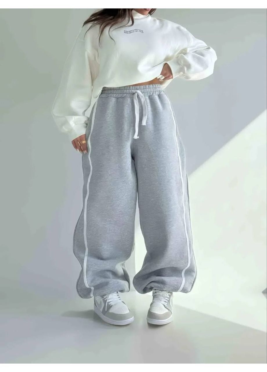 Женские объёмные зимние брюки с лампасами Nositi 1891-13Х (369971287)