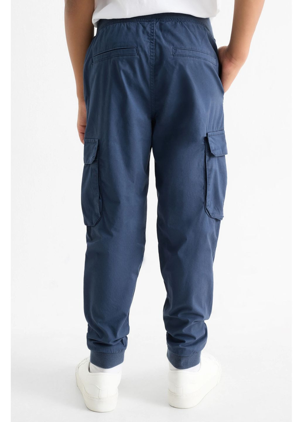 Синие кэжуал демисезонные брюки C&A