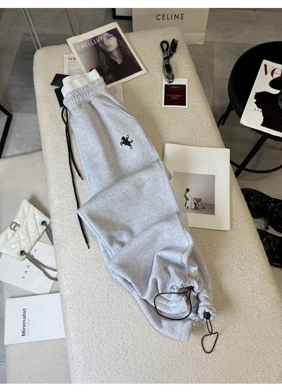 Жіночі спортивні штани з флісом та еластичним поясом MonCher (369740463)