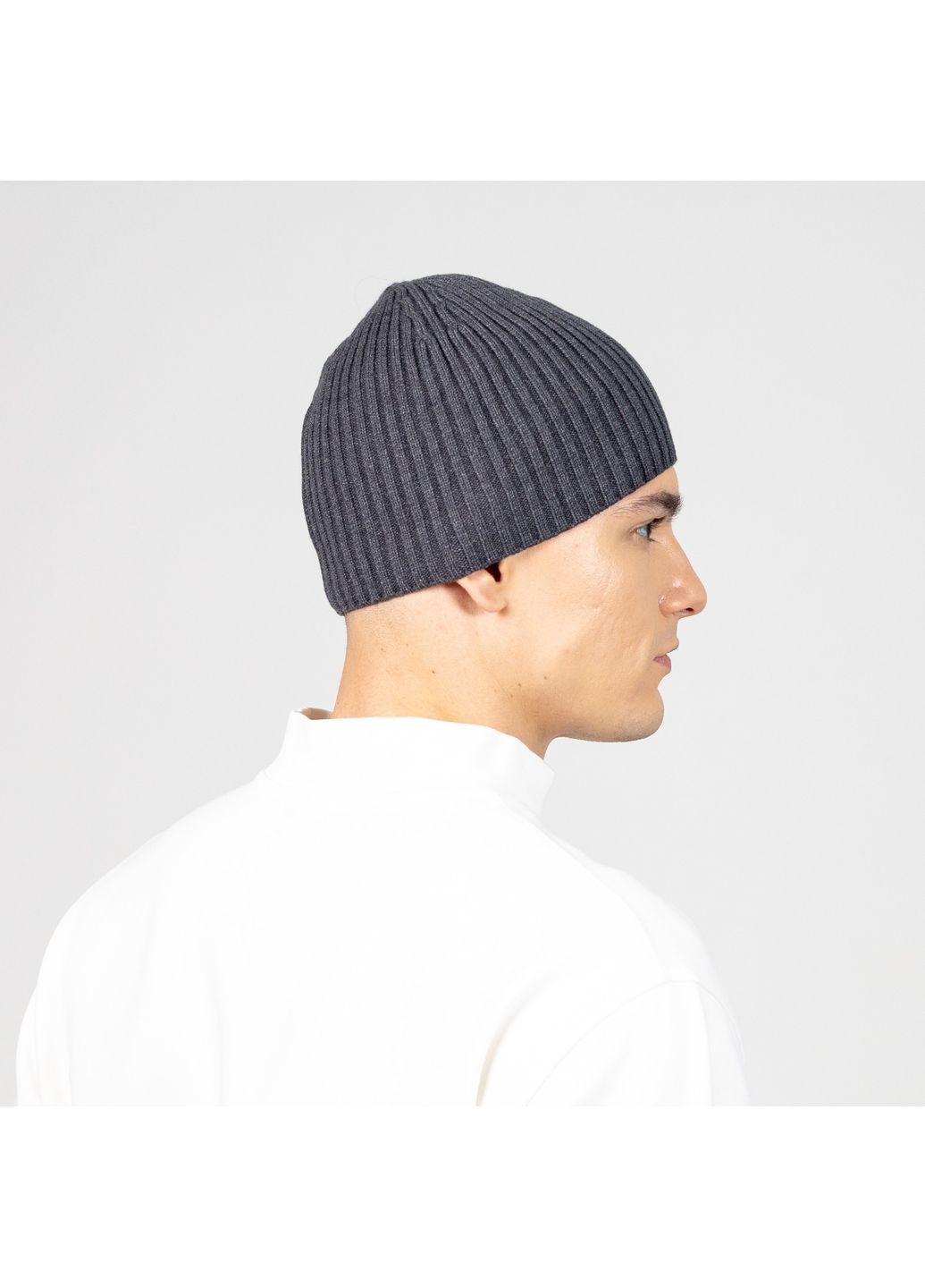 Шапка по голове мужская хлопок серая БОЖЕН 584-860 LuckyLOOK 584-860М (322784035)