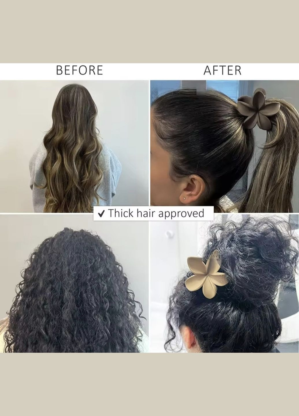 Заколка-крабік квітка матова China (358234271)