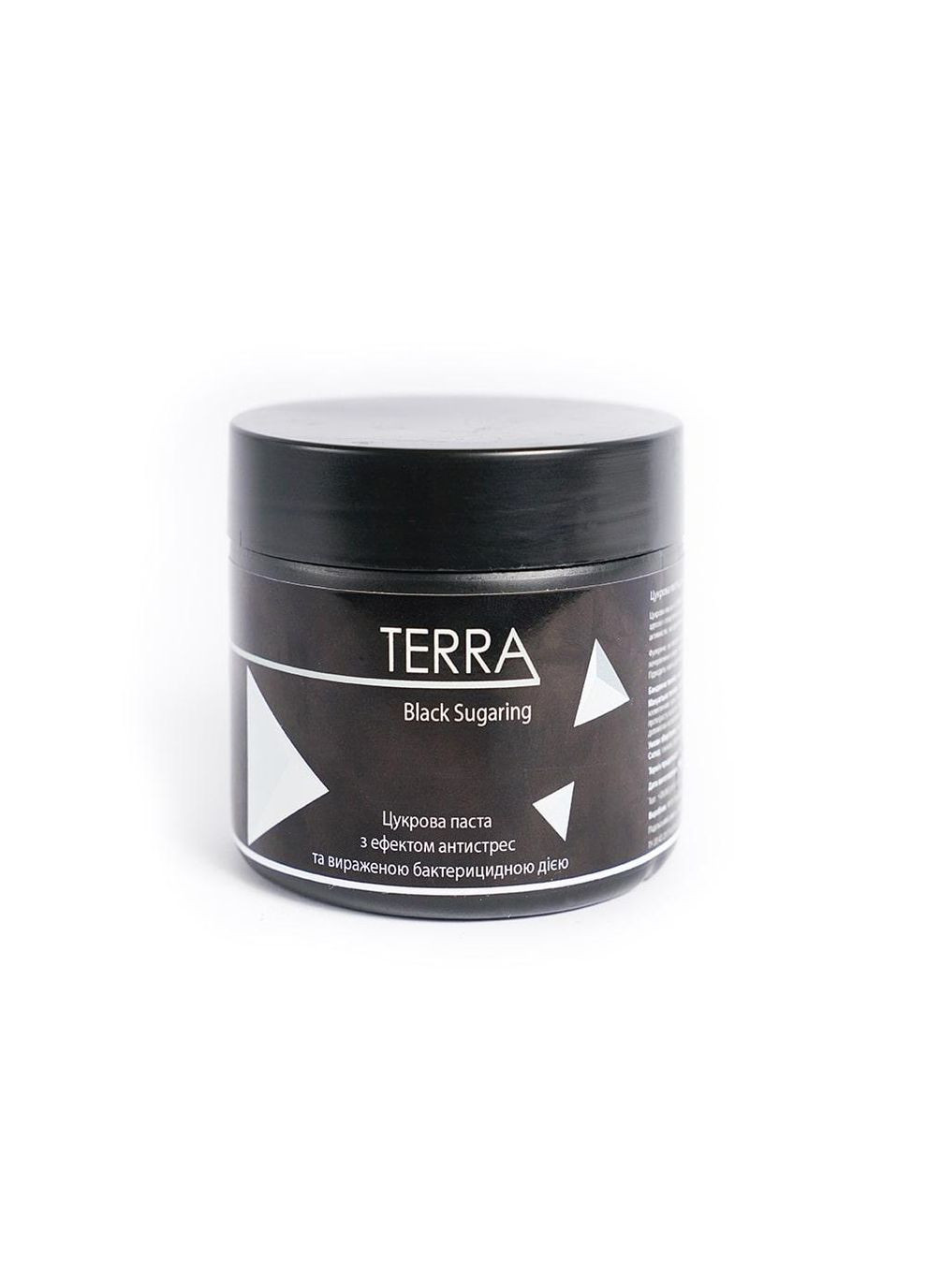 Безкислотна чорна цукрова паста Black Sugaring №4 (середня), 400 г Terra (366340842)