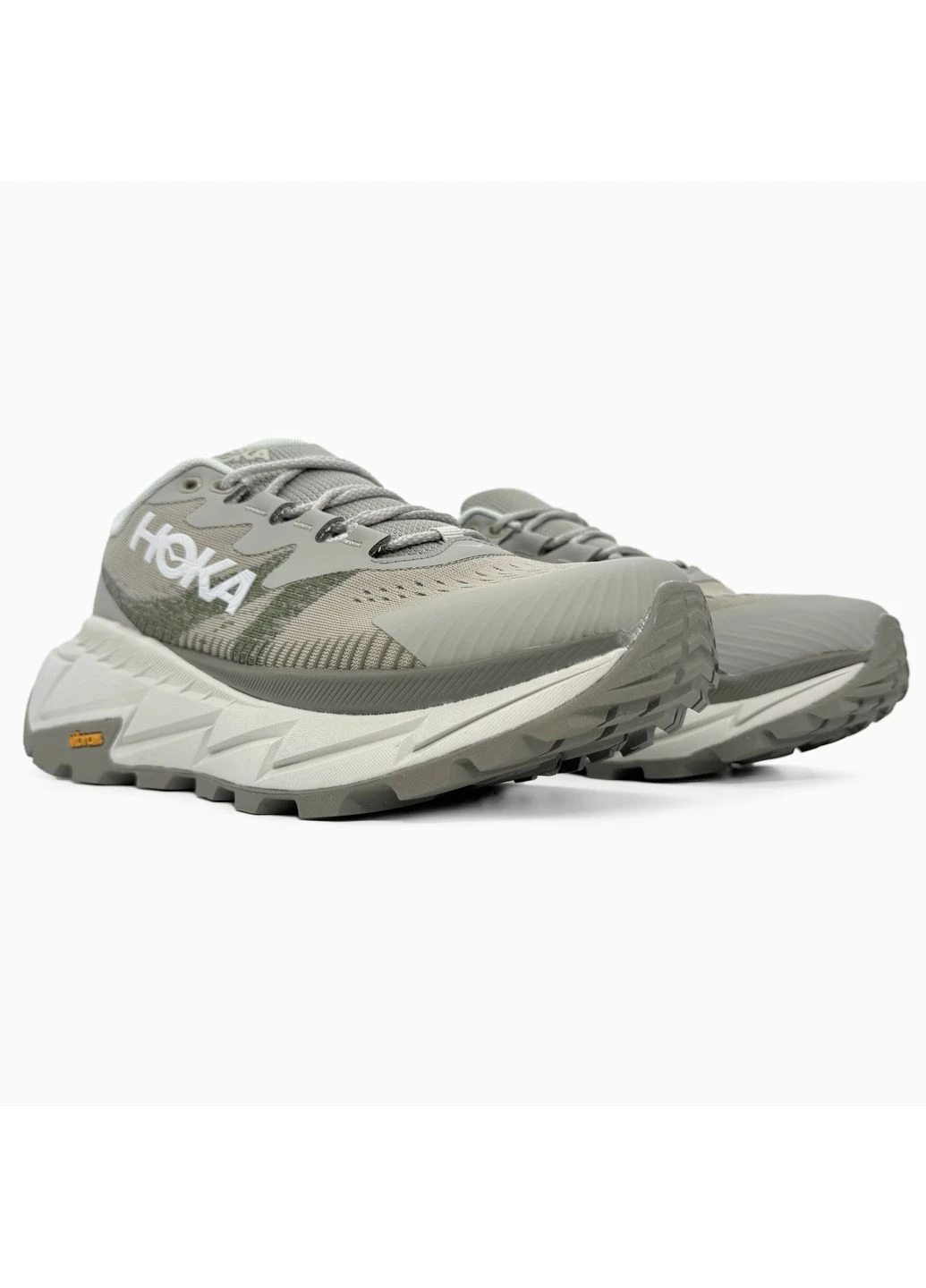 Синій кросівки чоловічі hoka skyline-float x khaki/beige хока сині демісезон No Brand