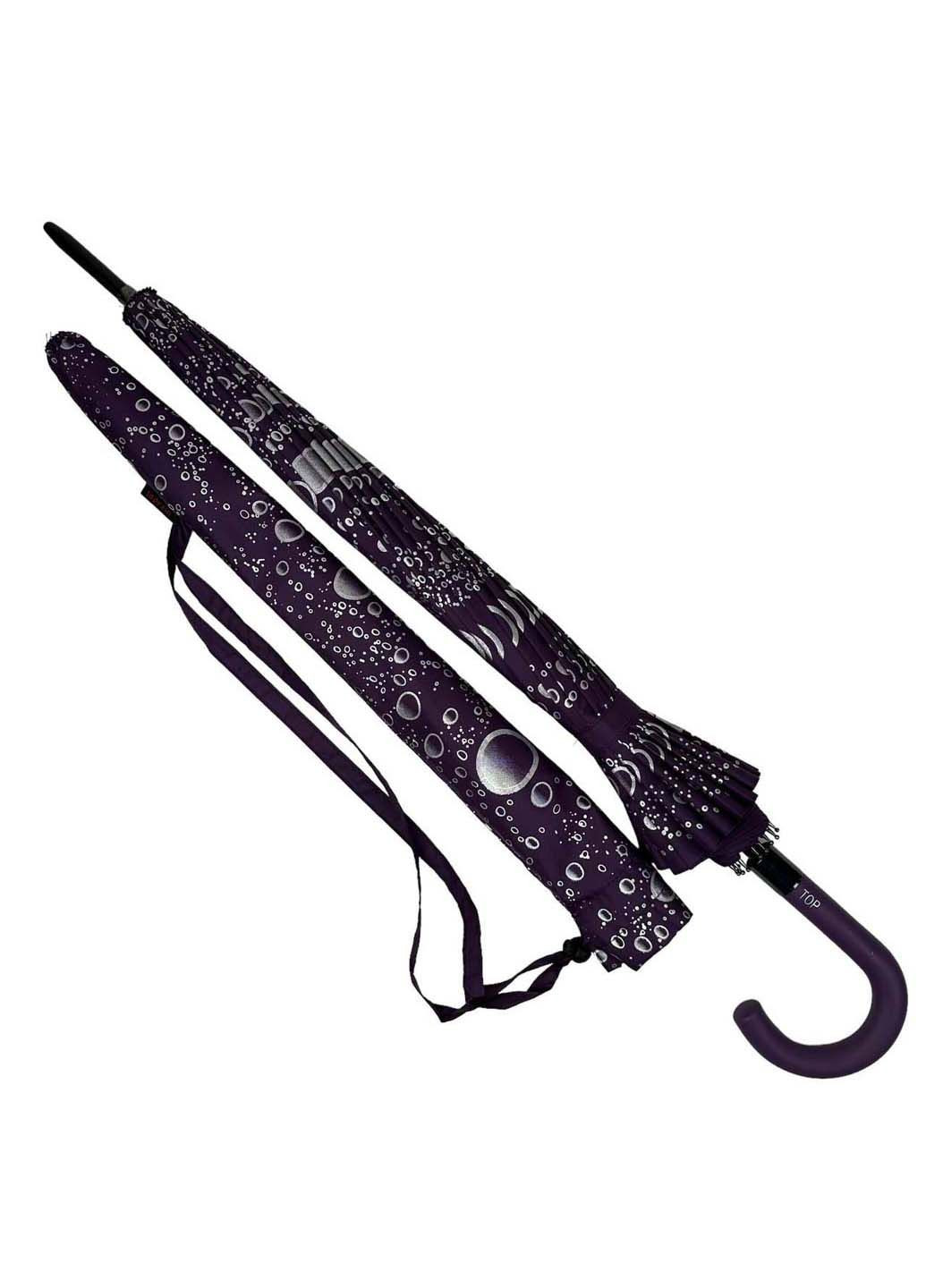 Женский зонт-трость на 16 спиц с абстрактным принтом Toprain (289977465)
