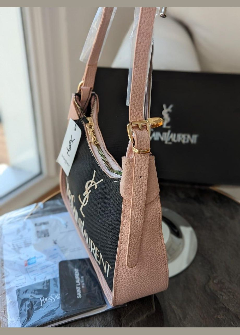 Женская сумка багет темно-пудровый No Brand (322464450)