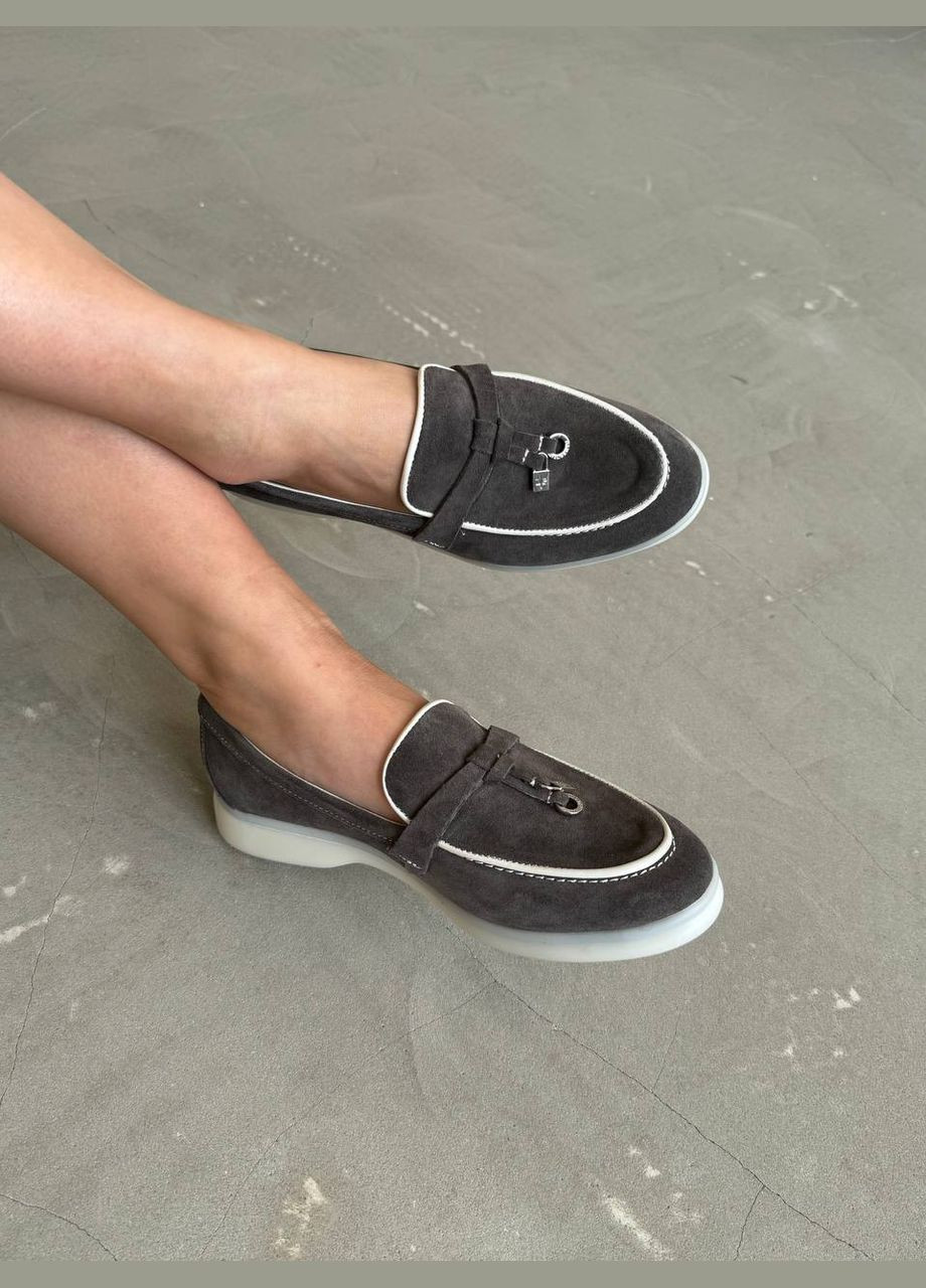 Dino Vittorio Туфли серо-коричневый з натуральная замша, украина — демисезон (300512841)