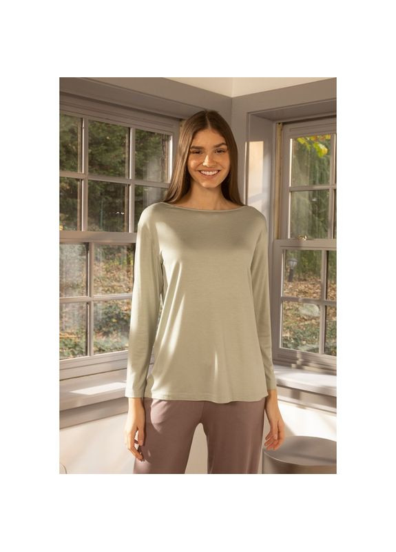 Комбинированный демисезонный домашняя одежда футболка long sleeve - baily cagla yesili оливковый Penelope