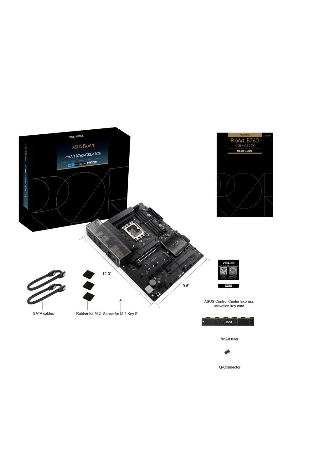 Материнська плата B760 ATX 4xDDR5 M.2 HDMI DP для Intel Core 12-13 покоління Asus (388410946)
