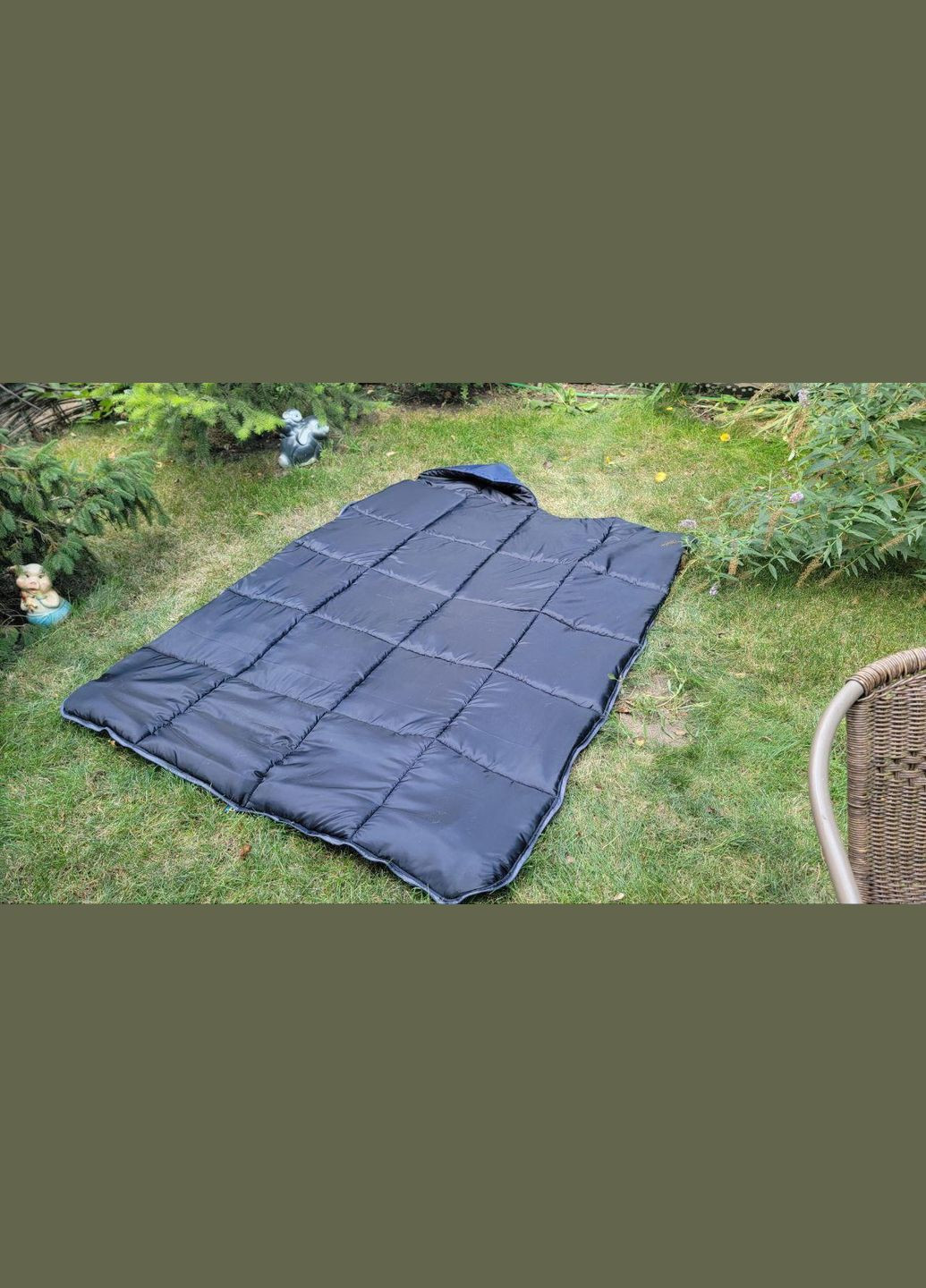 Спальний мішок ЗИМА (ковдра з капюшоном), Синій, ширина 90 см Украина ТД (318020537)