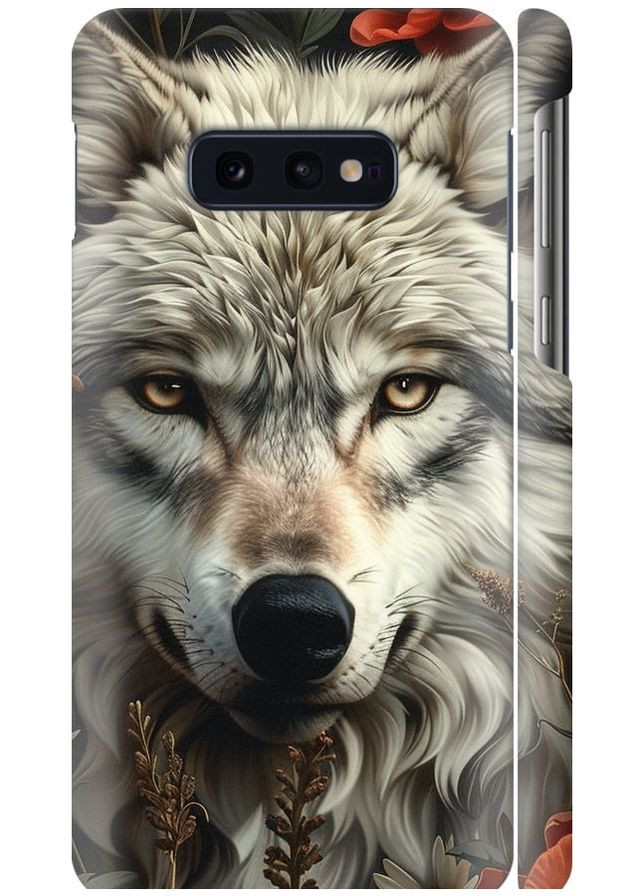 3D пластиковый матовый чехол 'Волчий взгляд' для Endorphone Samsung Galaxy S10e (286771358)