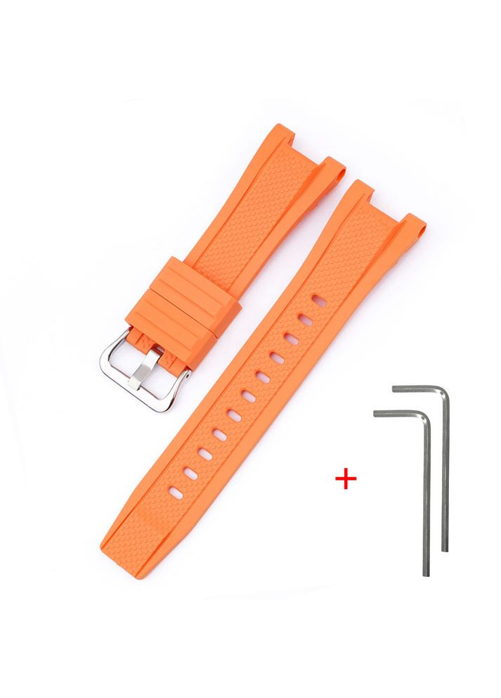 Ремінець для годинника Casio G-Shock помаранчевий полімерний для чоловіків та жінок кріплення пряжка ProDobro (367267753)