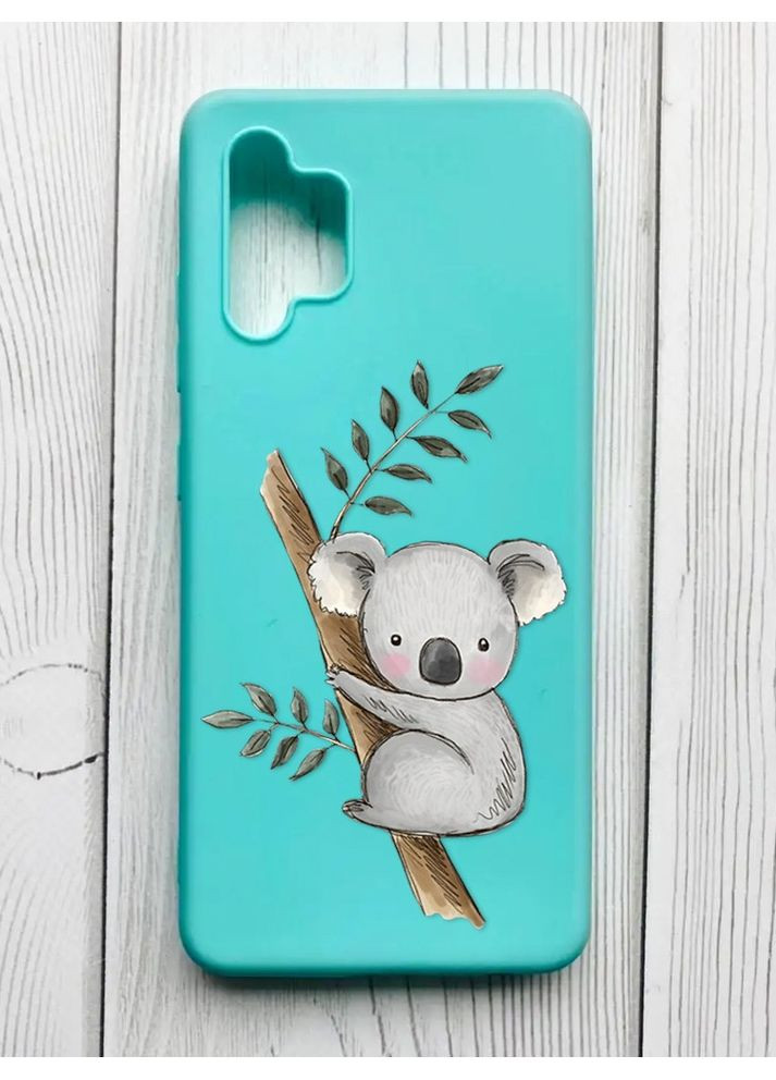 Матовий бірюзовий чохол на Samsung Galaxy A32 Коала (принт 132) Creative (360657072)