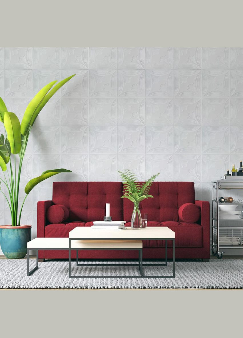 Панель 3D WHITE 700*700*6мм (D) SW00001959 Sticker Wall (314796991)