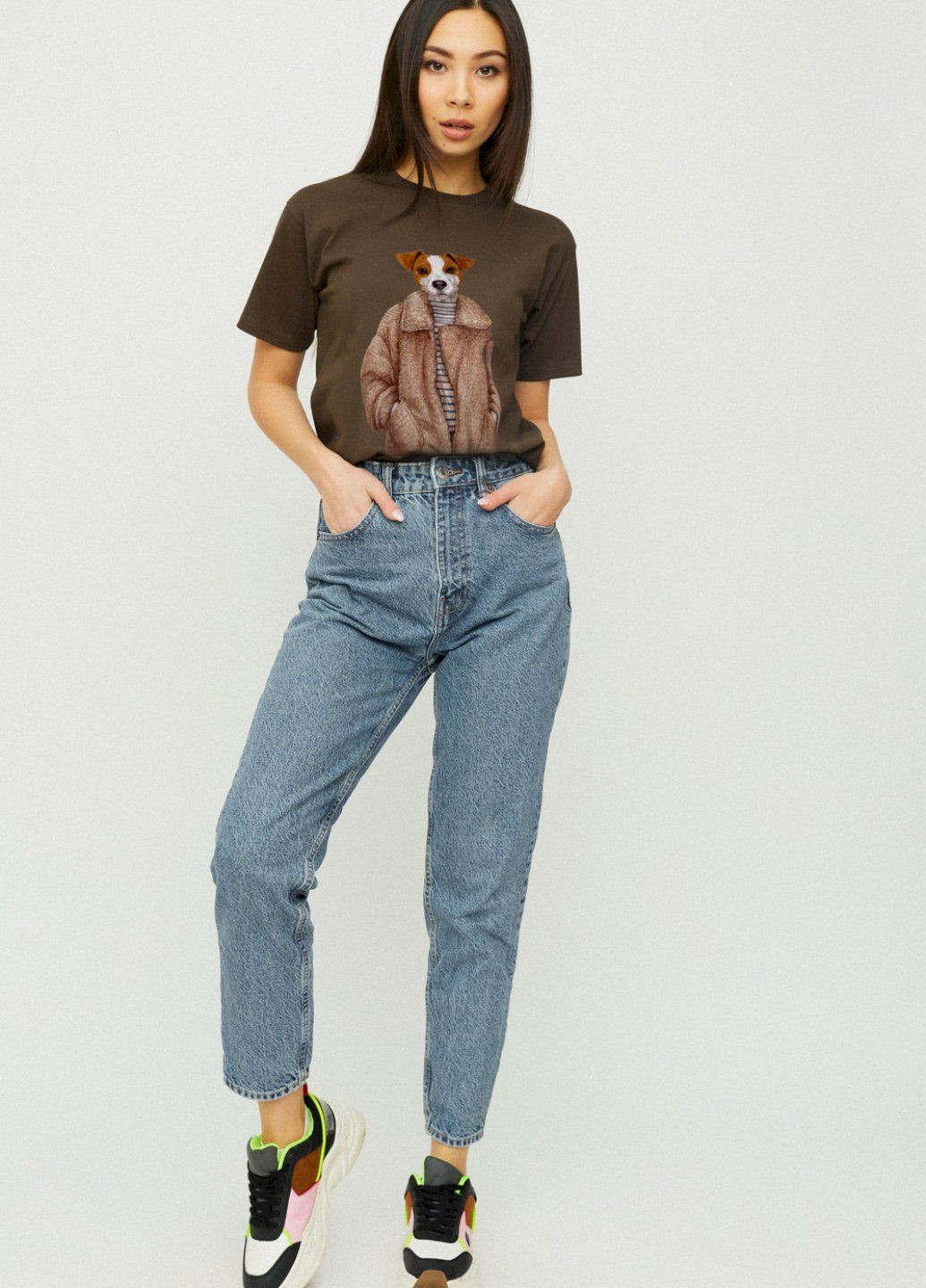 Футболка Boyfriend / дихаючий принт / YAPPI - (252386628)