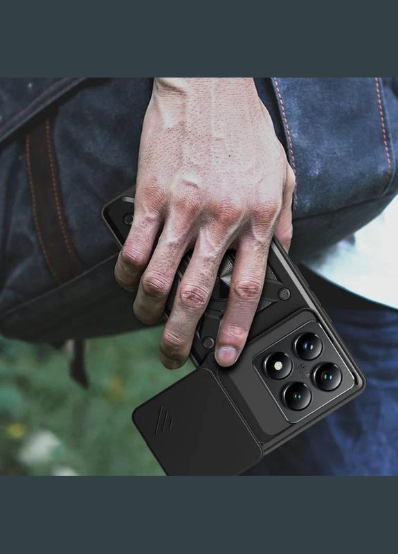 Ударостійкий чохол Camshield Serge Ring для Xiaomi 14T Black No Brand (340063727)