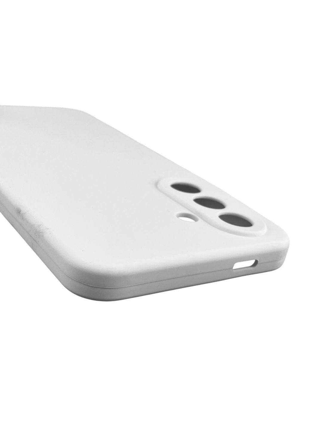 Чехол для Galaxy A36 5G (SM-A366U) силиконовый с микрофиброй нескользящий на самсунг а36 5г белый Samsung (366390247)