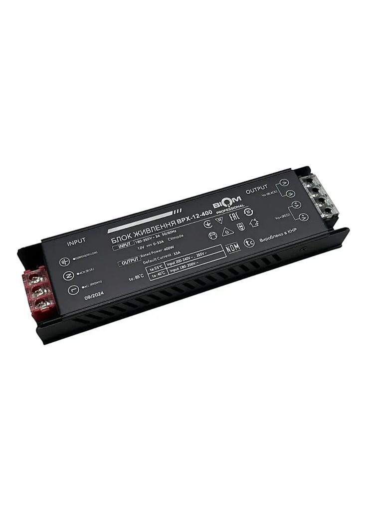 Блок живлення Professional DC12 400W BPX-12-400 33А BIOM (361068868)